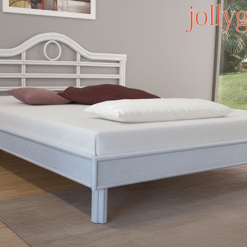 Letto matrimoniale Solaria in rattan