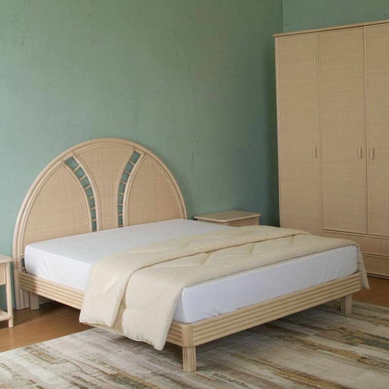  Letto matrimoniale Serenità in rattan