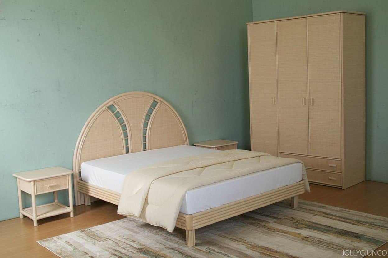 Letto-Serenità-in-rattan1 - jollygiunco.eu Letto matrimoniale Serenità in rattan