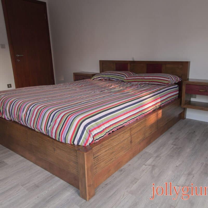 Letto KASHI con contenitore in crash bambù