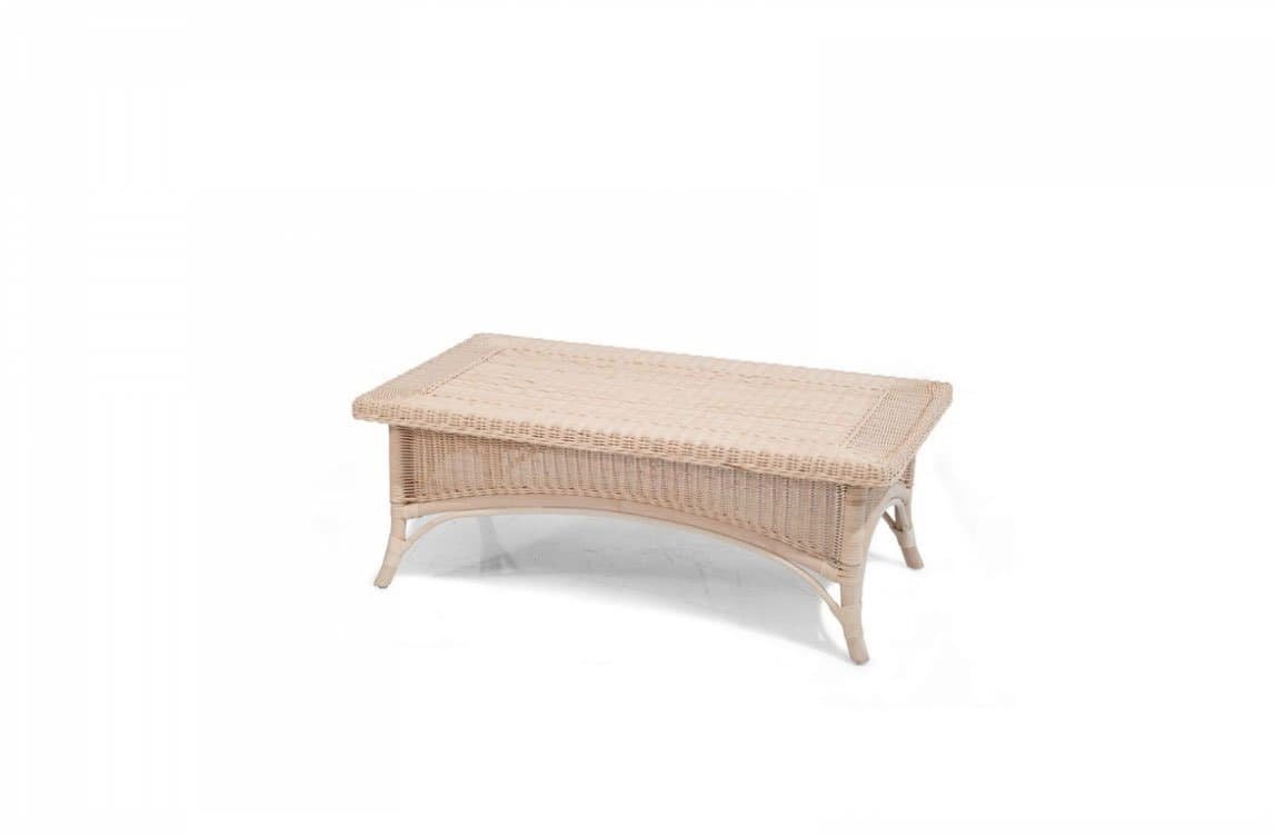Sylvia-tavolo-rettangolare-Rattan - jollygiunco.eu Seduta in vimini bianco con piano in vimini naturale, stile rustico elegante.
