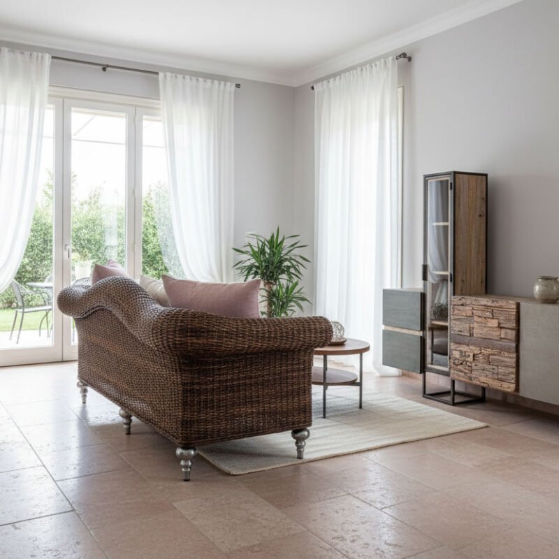 Mendelssohn divano 3 posti Rattan