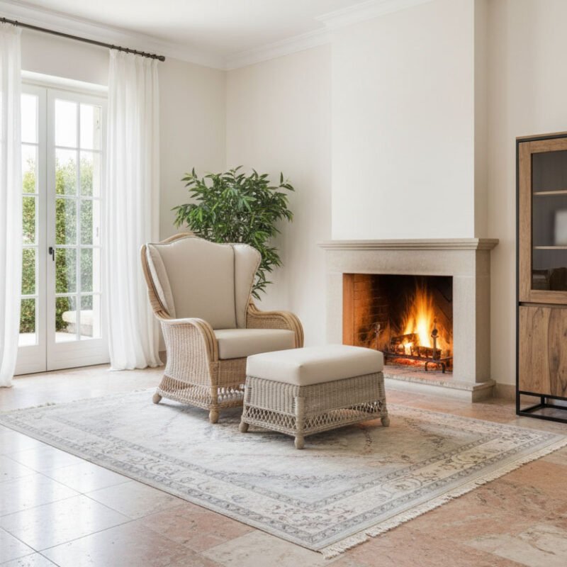 Present pouff rattan