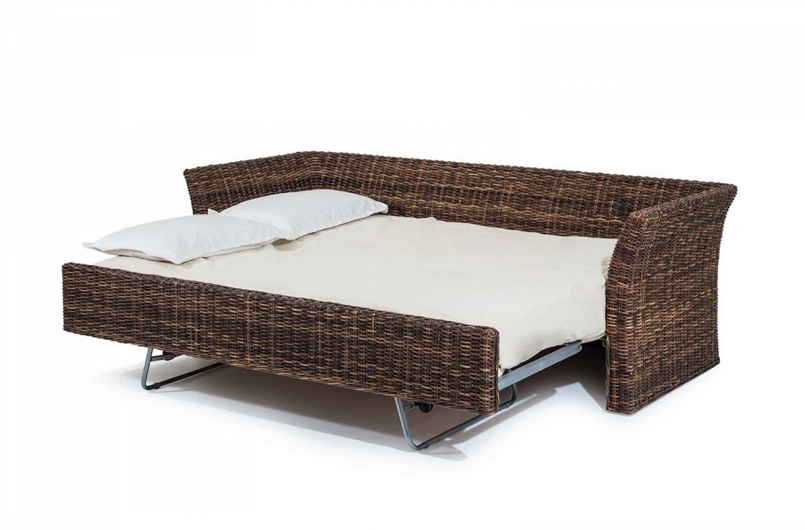 Divano letto in rattan piccolo jollygiuncoeu Divano letto rattan compatto ideale per spazi ridotti con struttura resistente e design elegante