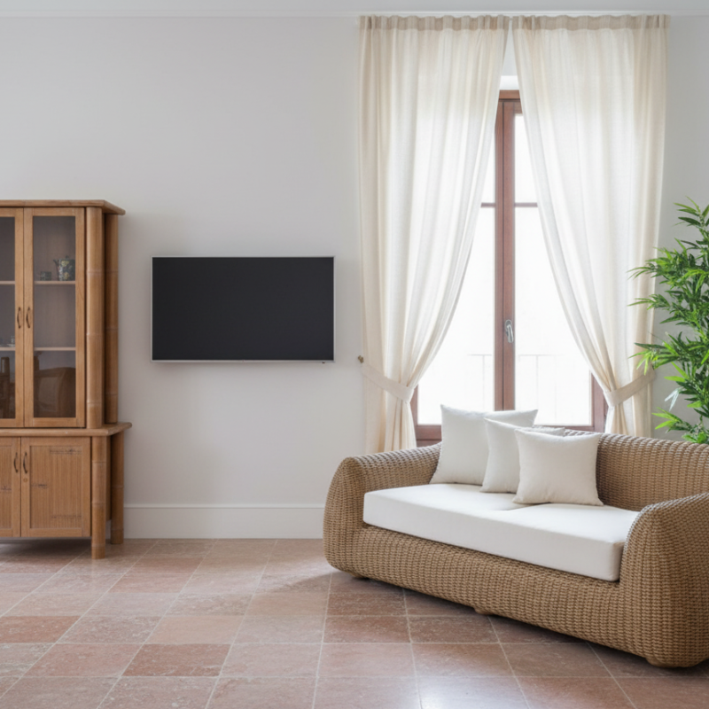 Mobile MANGAL a 2 porte in bambù