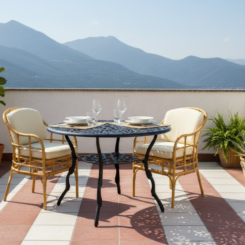 Amalia poltroncina alluminio 