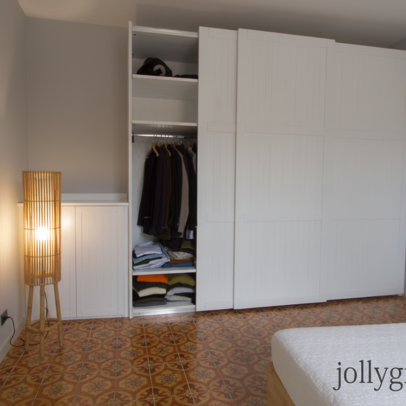 Armadio AUREO SLIDE 3 ante in legno laccato