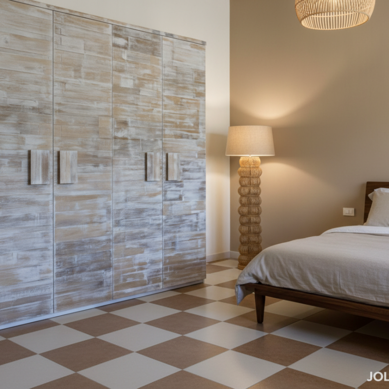 Armadio Cetara 4 Ante in Crash Bambù