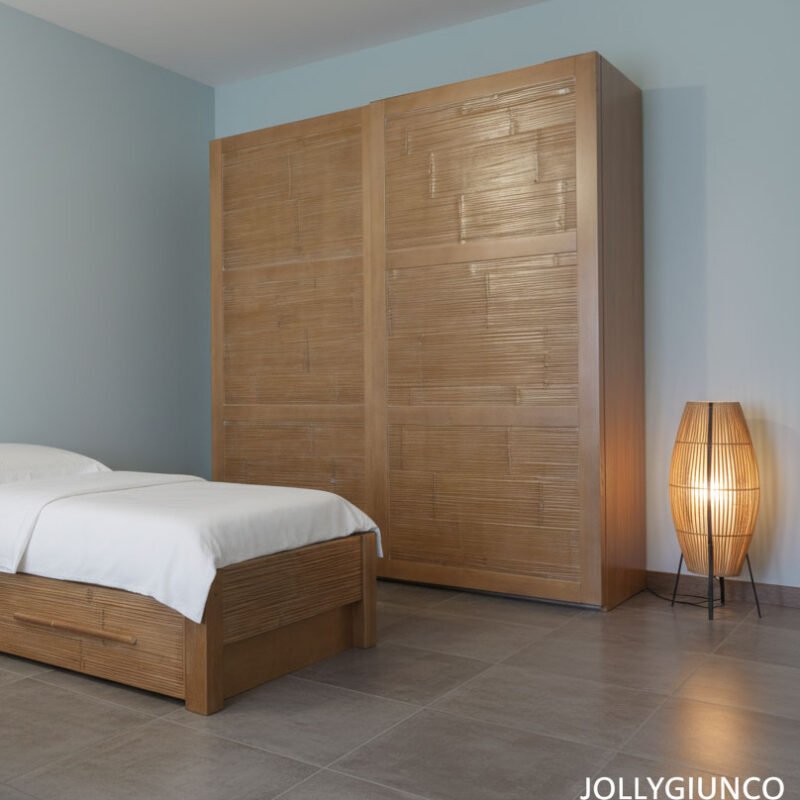  Armadio ELVAR 2 ante scorrevoli in BAMBOO