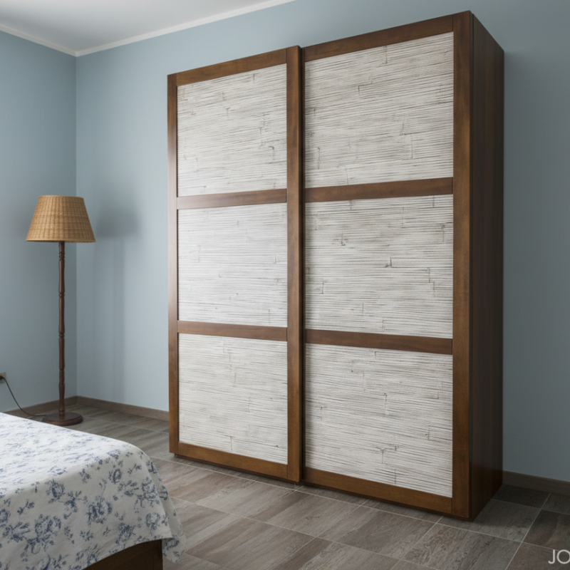 Armadio LORIAN 2 ante scorrevoli in bambù