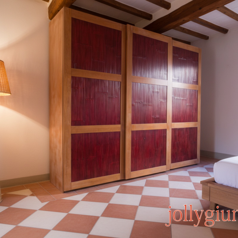 Armadio Parigi 3 Ante Scorrevoli in Bambù