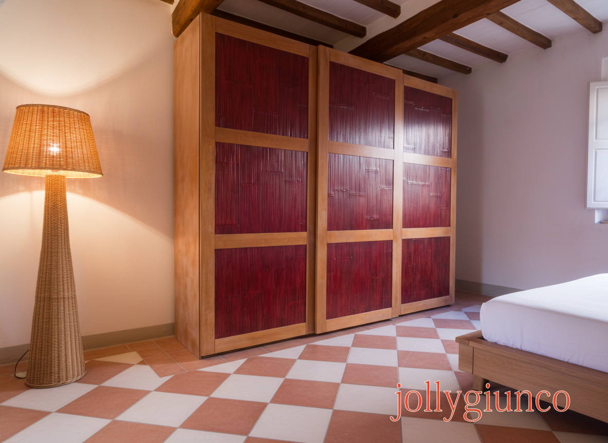 Armadio Parigi 3 Ante Scorrevoli in Bambù jollygiuncoeu