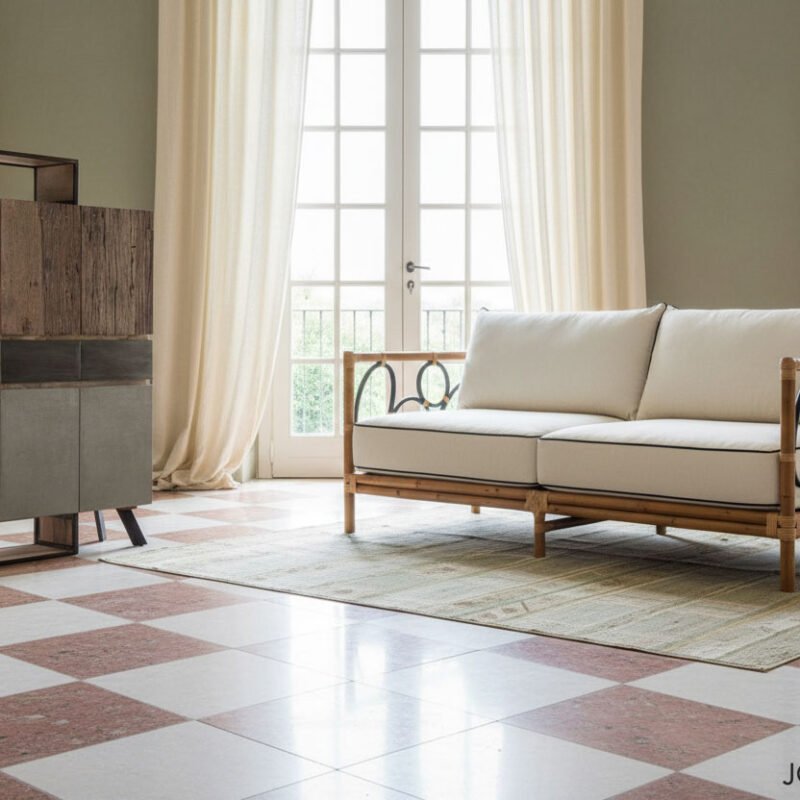 Bouble divano 3 posti Rattan