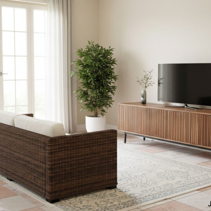 Breton divano 3 posti rattan