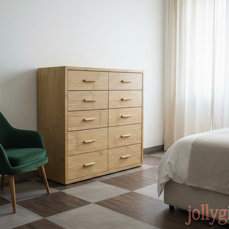 Cassettiera 5+5 cas. KANT in crash bambù