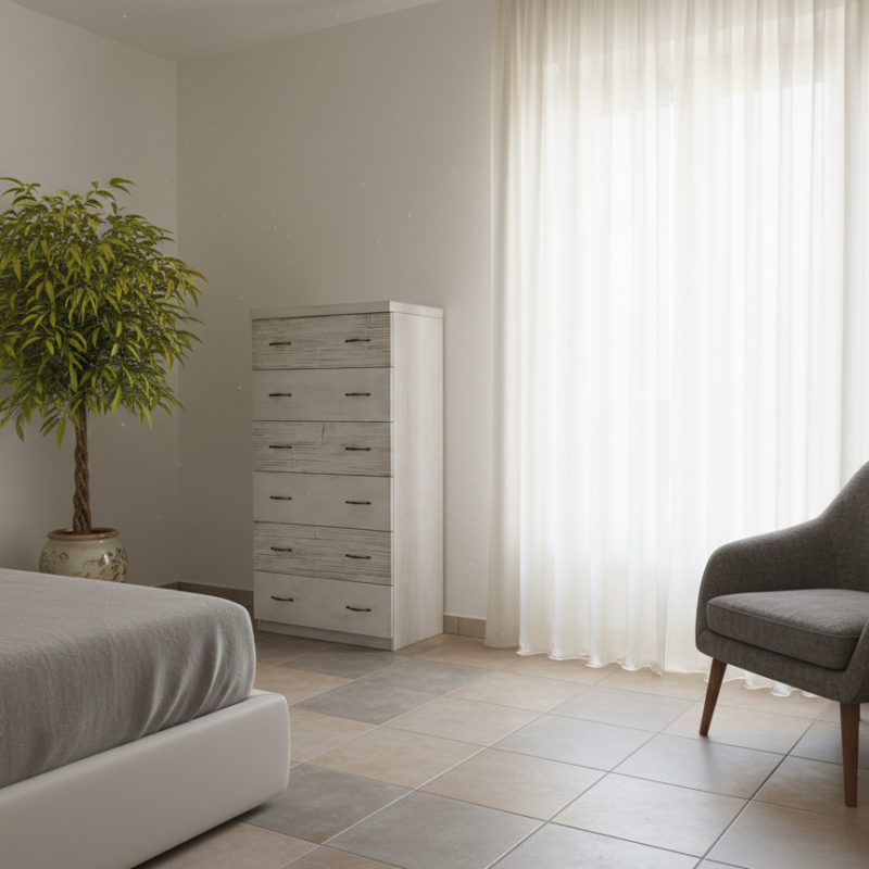 Cassettiera 6 c. DHAVAL in bambù