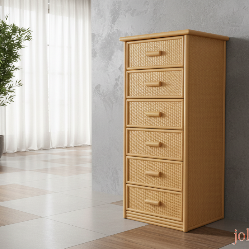 Cassettiera Marina in Giunco 6 Cassetti