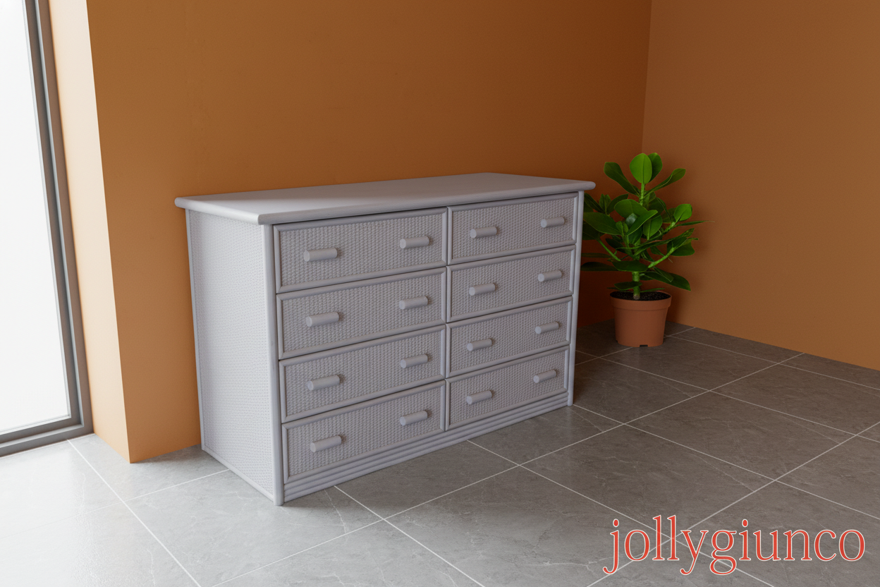 Cassettiera Sovana in rattan 8 cassetti2 jollygiuncoeu