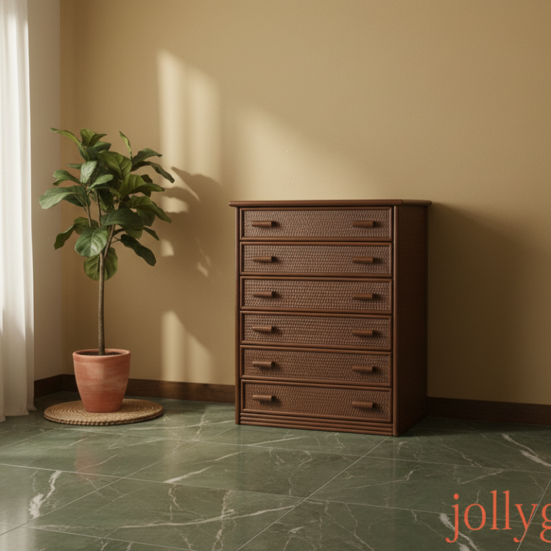 Cassettiera Noto in rattan