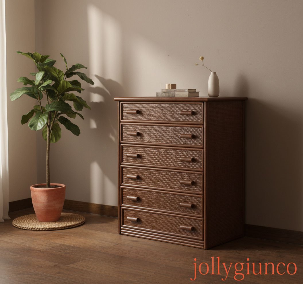 Cassettone6cassettiinrattan jollygiuncoeu