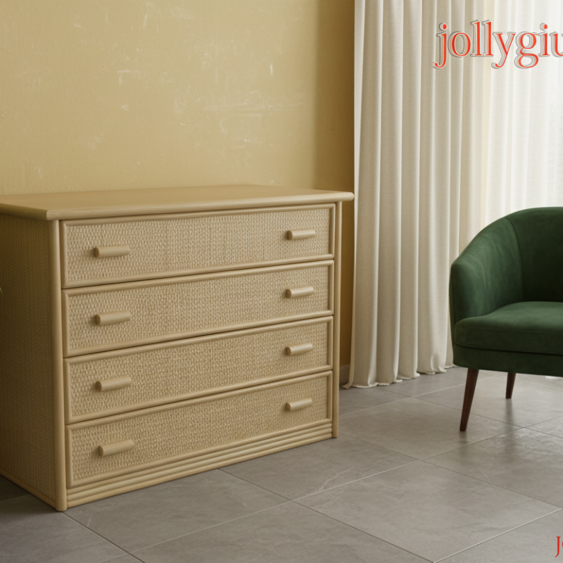 Cassettone Scicli in rattan