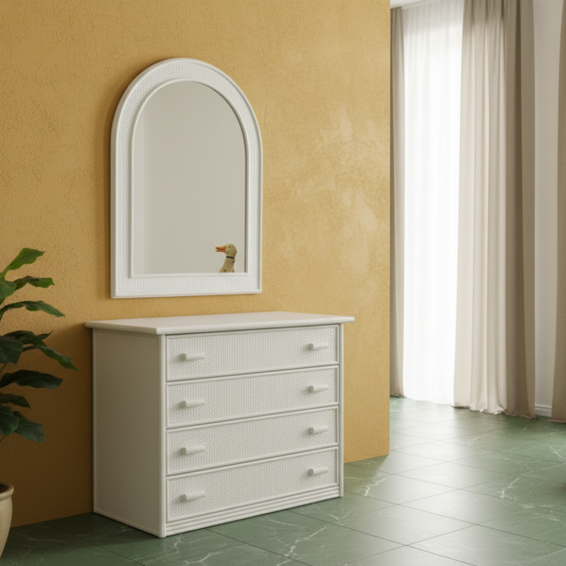 Cassettone Scicli in rattan