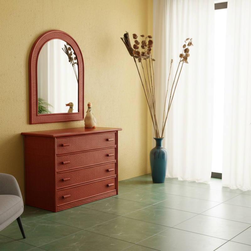 Cassettone Scicli in rattan