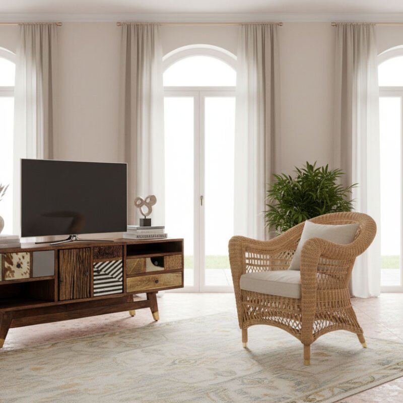 Classica poltroncina rattan