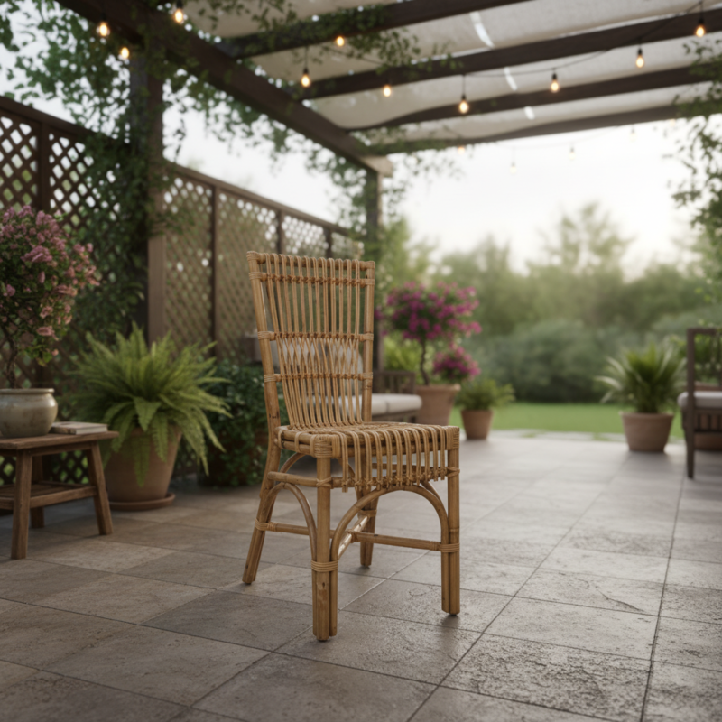 Sedia Sulmona in giunco naturale