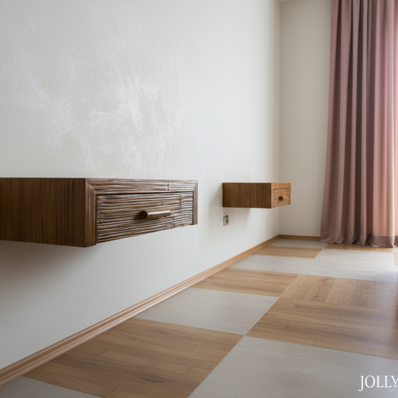 Comodino ISAR con 1 cassetto in crash bambù