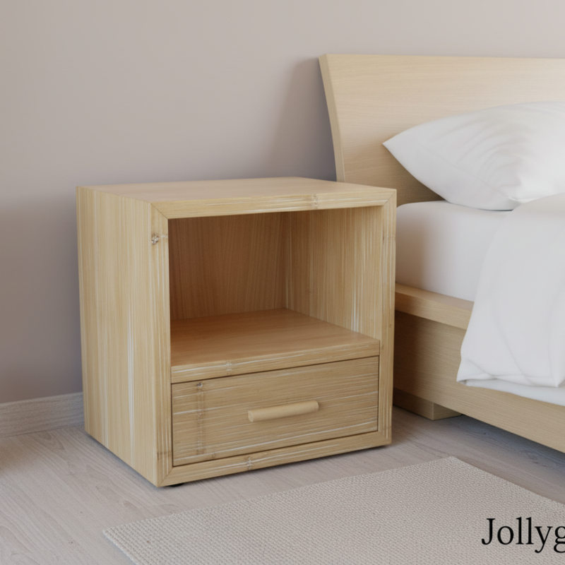 Comodino VESLY in crash bambù