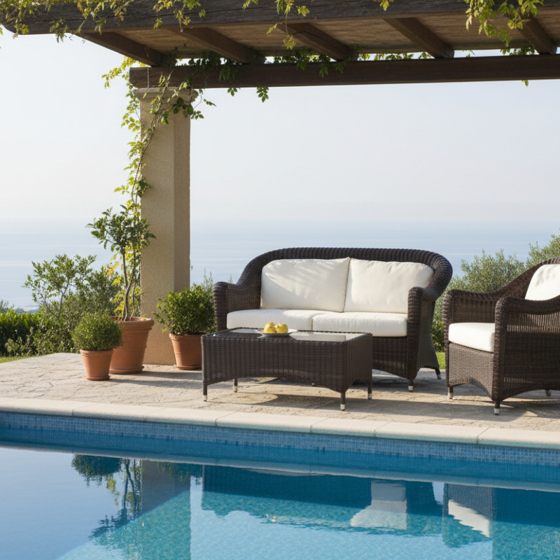 Consueto Over divano 2 posti Polyrattan