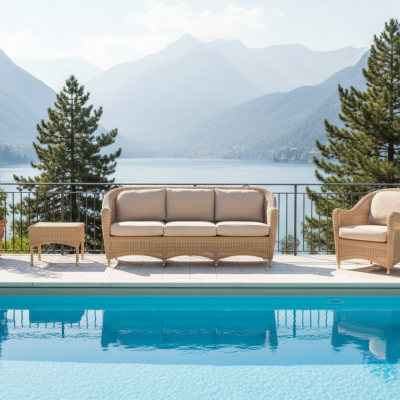 Consueto Over divano 3 posti Polyrattan