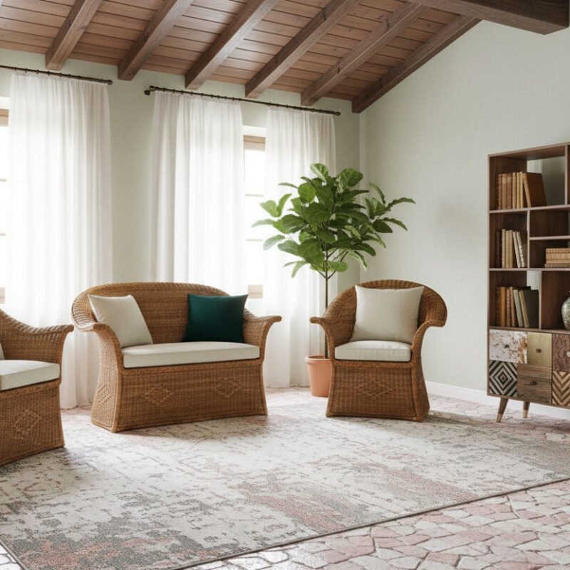 Corfù poltrona rattan