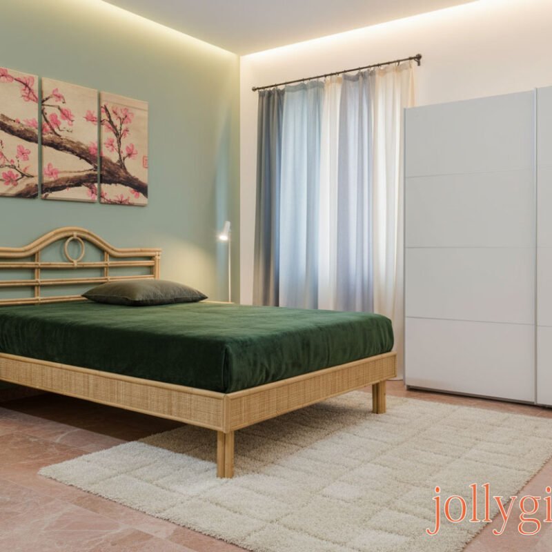 Letto Sabaudia in giunco naturale