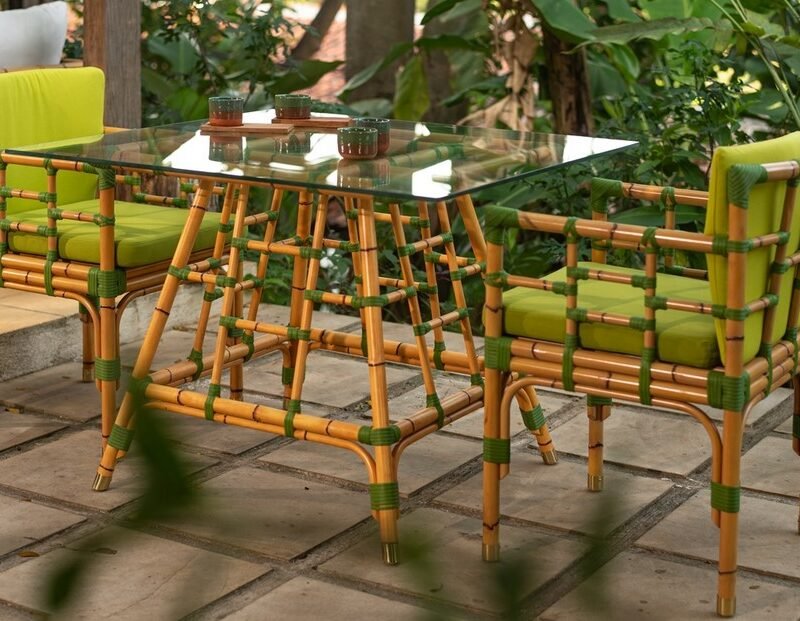 Mediterraneo tavolo da pranzo quadrato