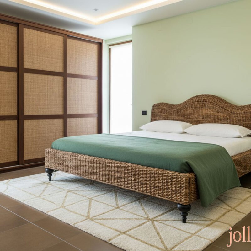 Mendelssohn 197 letto matrimoniale Rattan