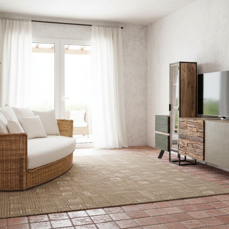 Nido divano 3 posti rattan