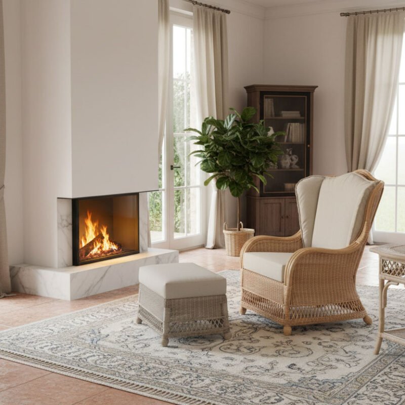 Present tavolo quadrato rattan