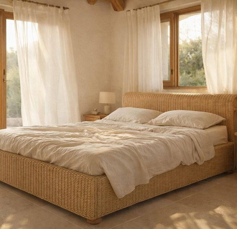 Professor Brown 190 letto Rattan