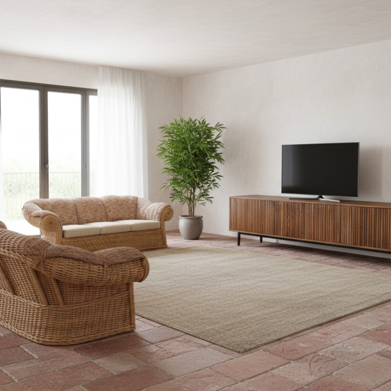 Roller divano 3 posti rattan