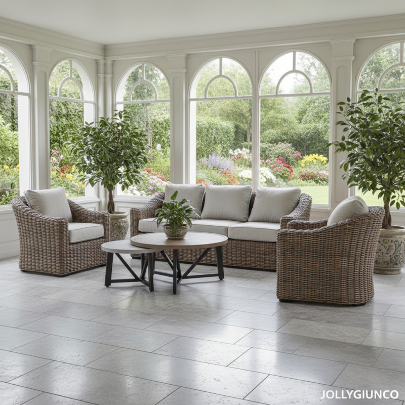 Salotto King completo in polirattan