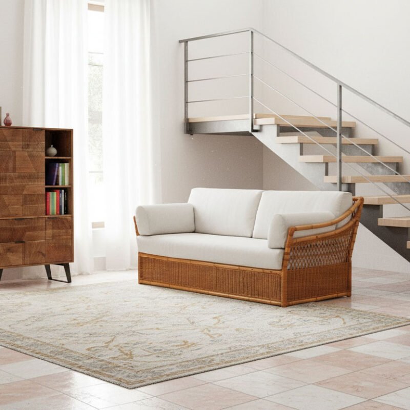 Velasca 2 posti divano letto midollino