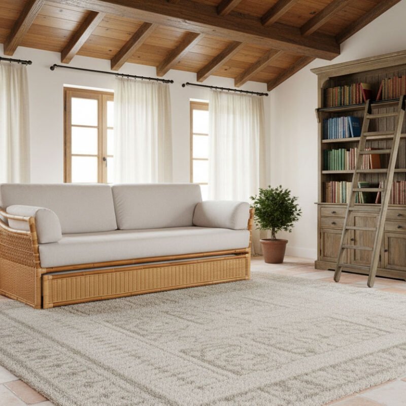 Velasca 3 posti divano letto midollino