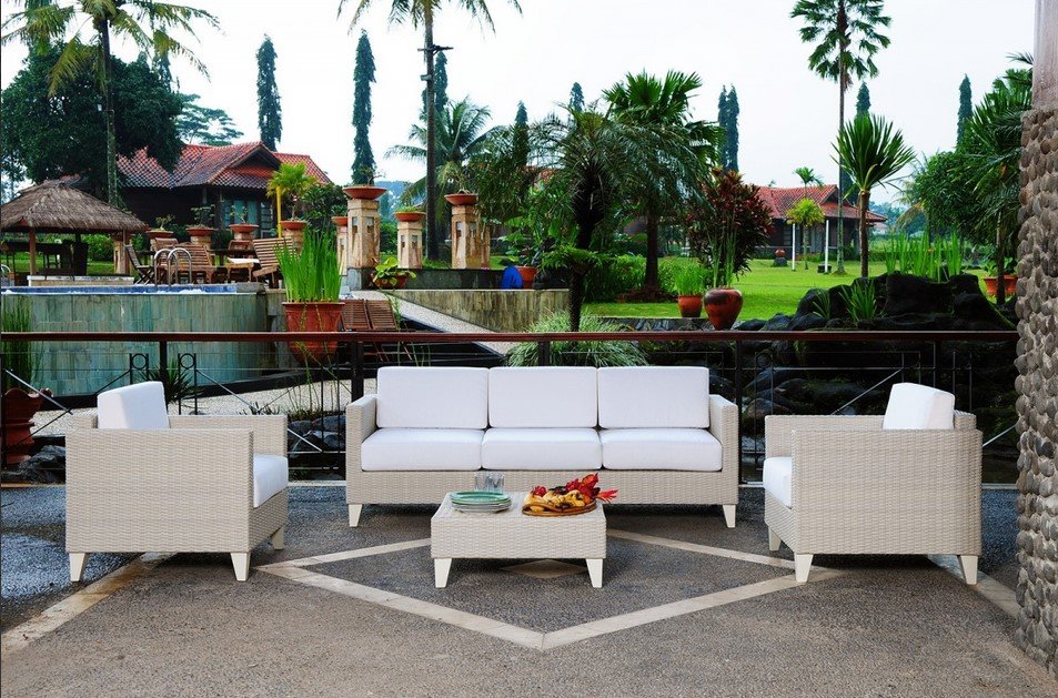 Yuli divano 3 posti Polyrattan3 jollygiuncoeu