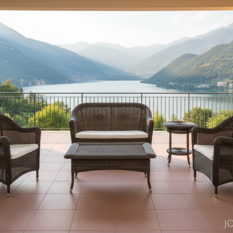 consueto tavolino Polyrattan