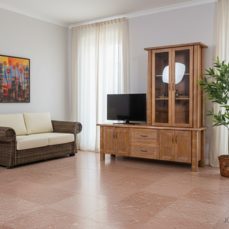 Alzata MANGAL soggiorno a 2 porte e bambù