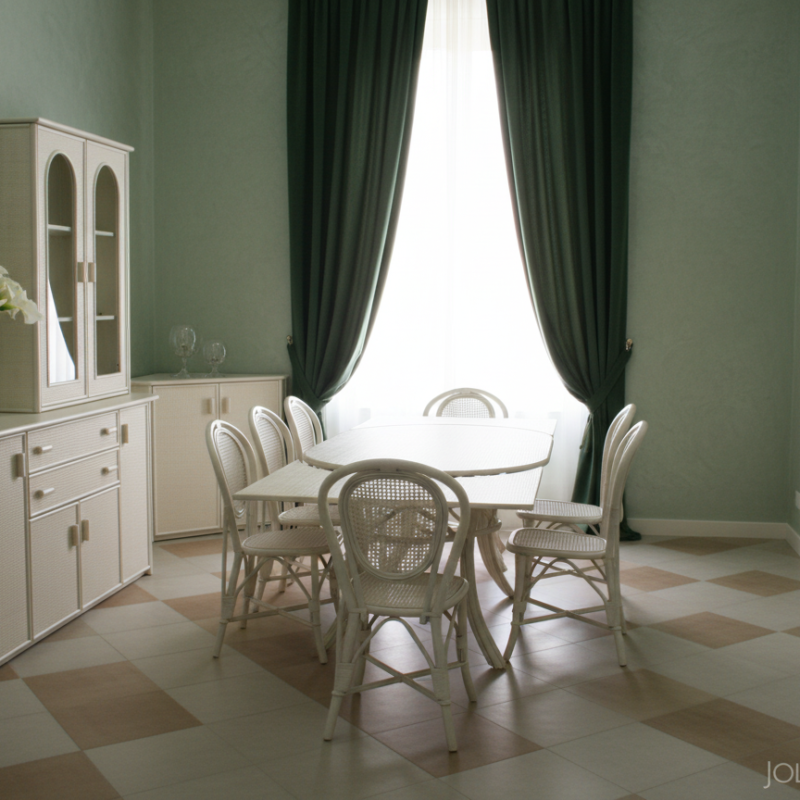 Tavolo Elios Ovale in Rattan