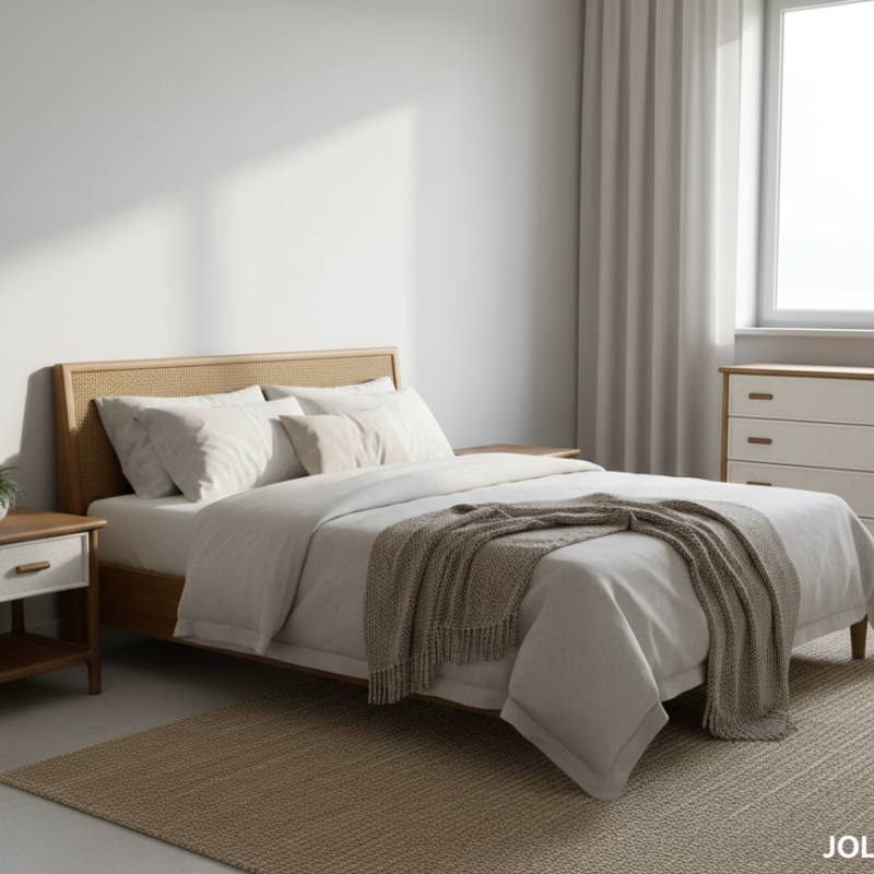 Cassettone Scicli in Rattan 4 Cassetti