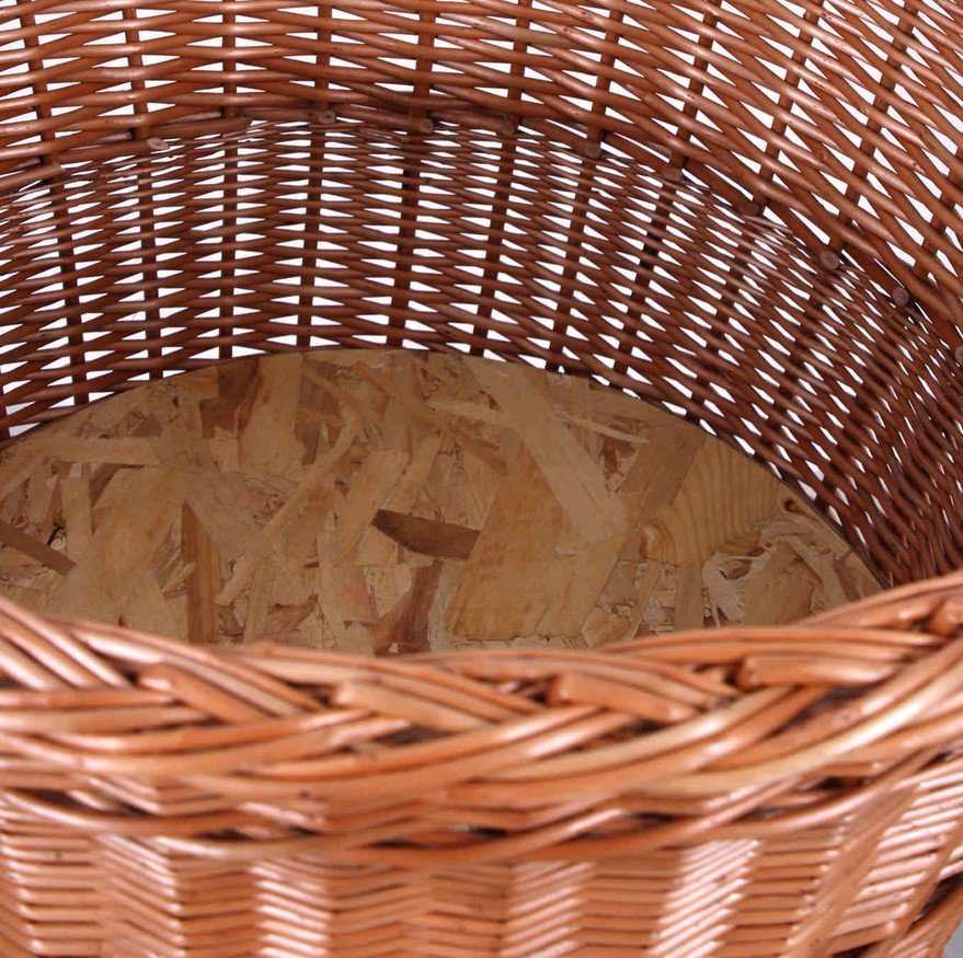 CLESSIDRA VIMINI ROSSO DIA60H90 FONDO INTERNO LEGNO1 jollygiuncoeu inside of a brown wicker basket with an osb wood base